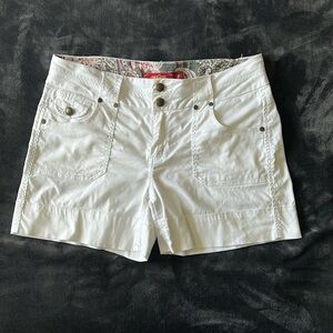 Women's White Casual Shorts